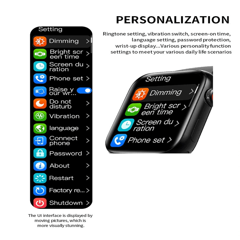 Hw12 smart watch 1.57inch square screen