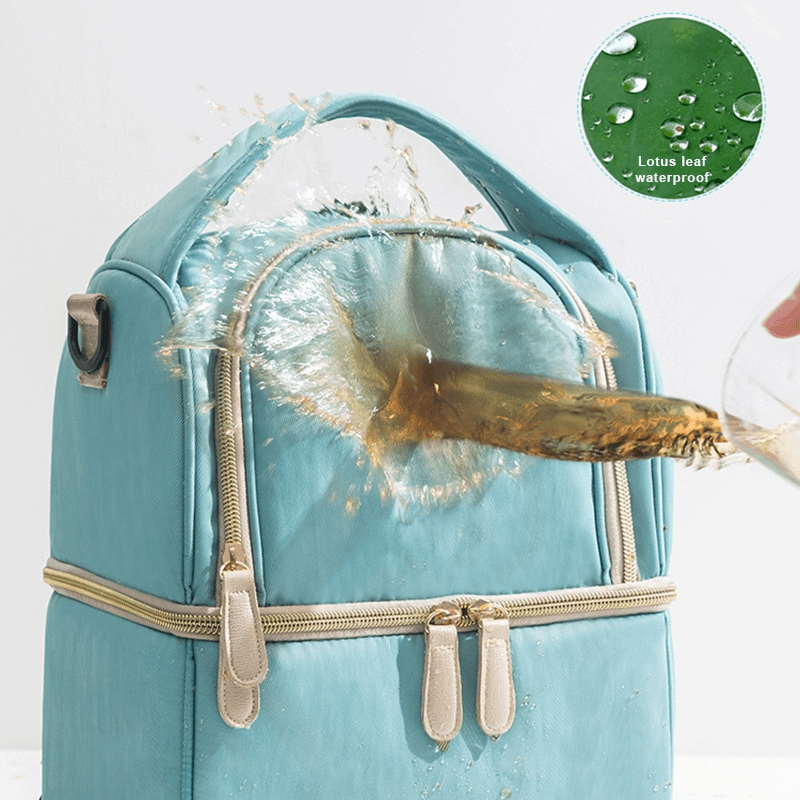 Double layer picnic camping food carrier bag