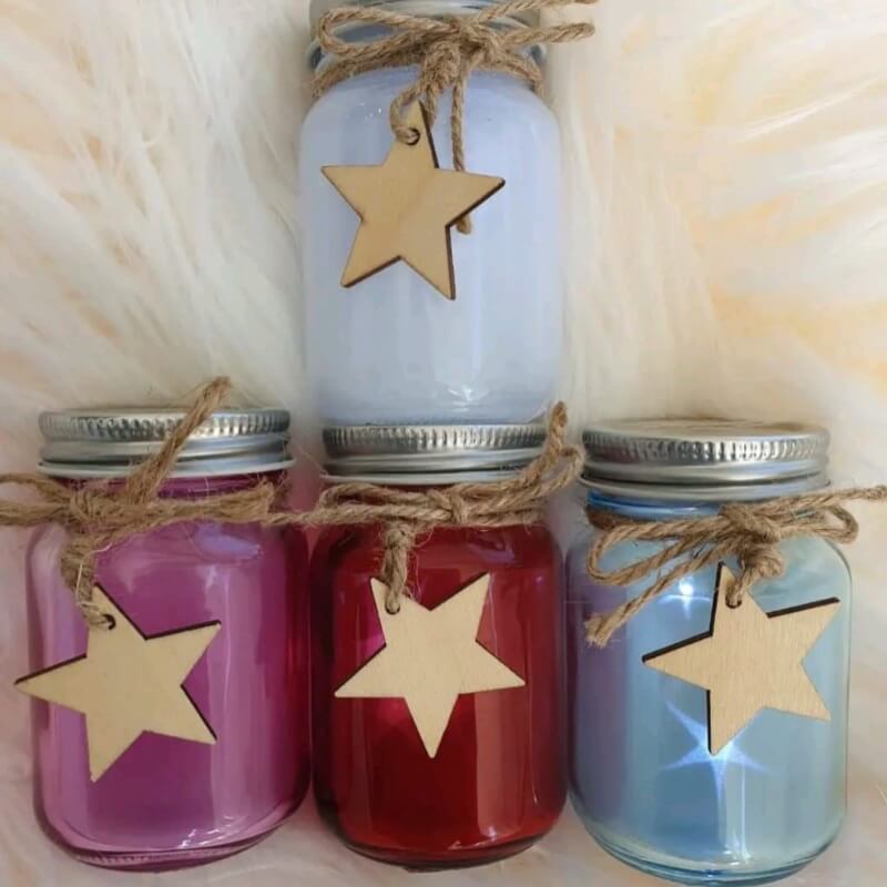 Star mini led jar