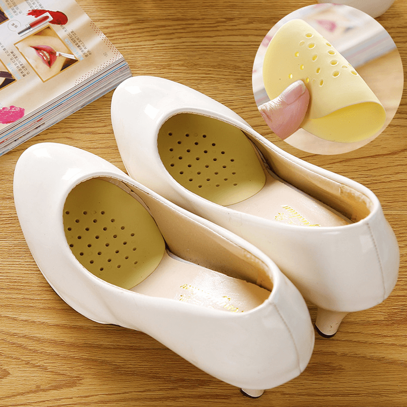 Pair of women shoes cushion foot inserts silicone heel pad