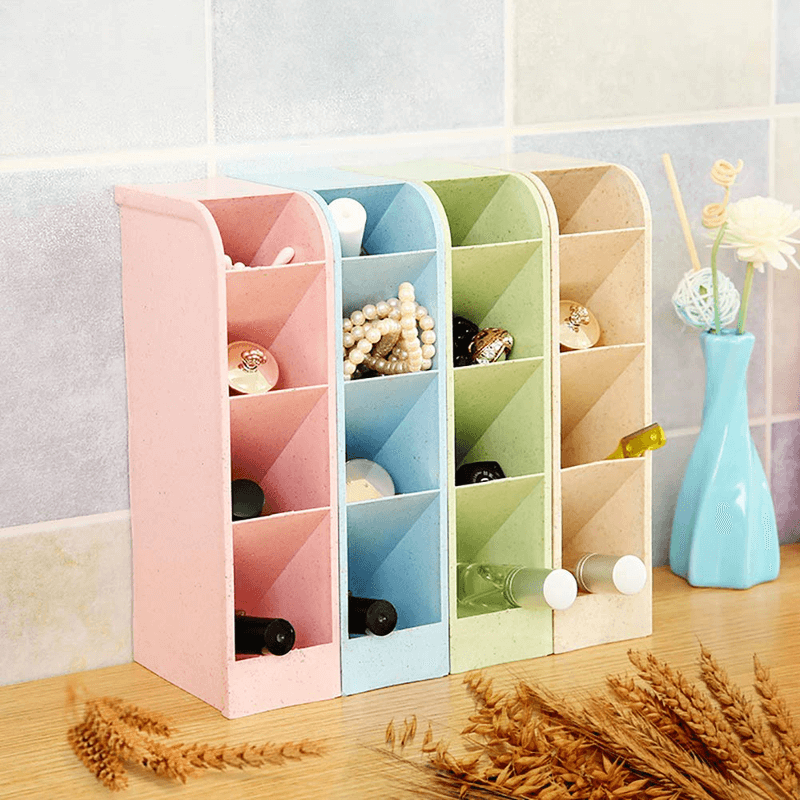 Desktop plastic pen holder storage organizer tray