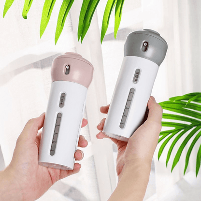 Mini handy dispenser with four small bottle