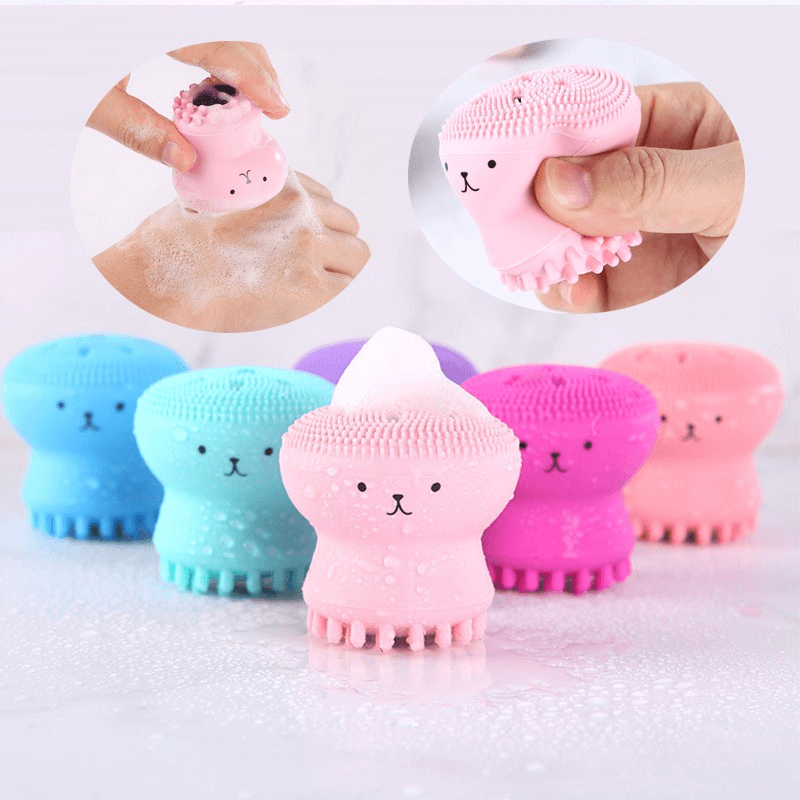 Silicone facial cleansing octopus massage brush