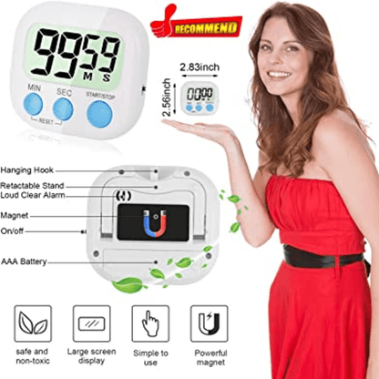 2-piece multi-function electronic timer