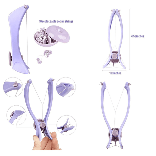 Manual slique hair threading machine