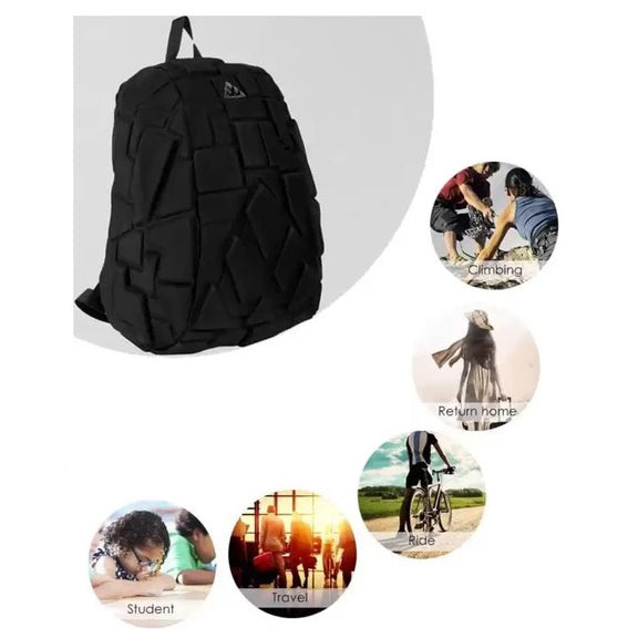Backpack - waterproof hard shell with inbuilt aux cable jack