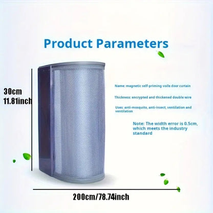 Magnetic Self Priming Mosquito Proof Screen Door