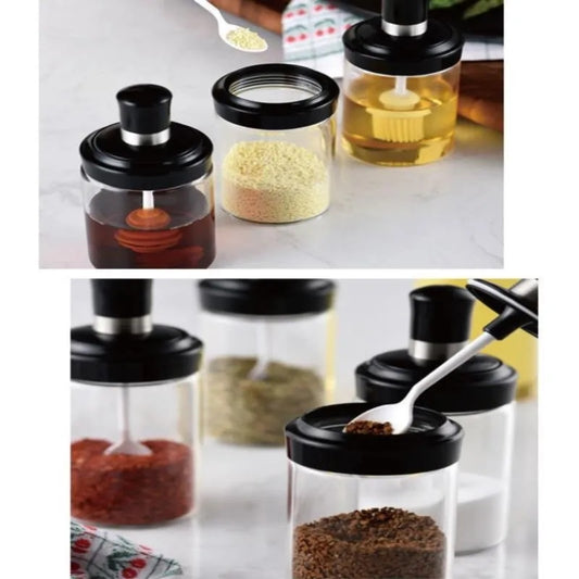 Glass Seasoning Bottle Spice Jar