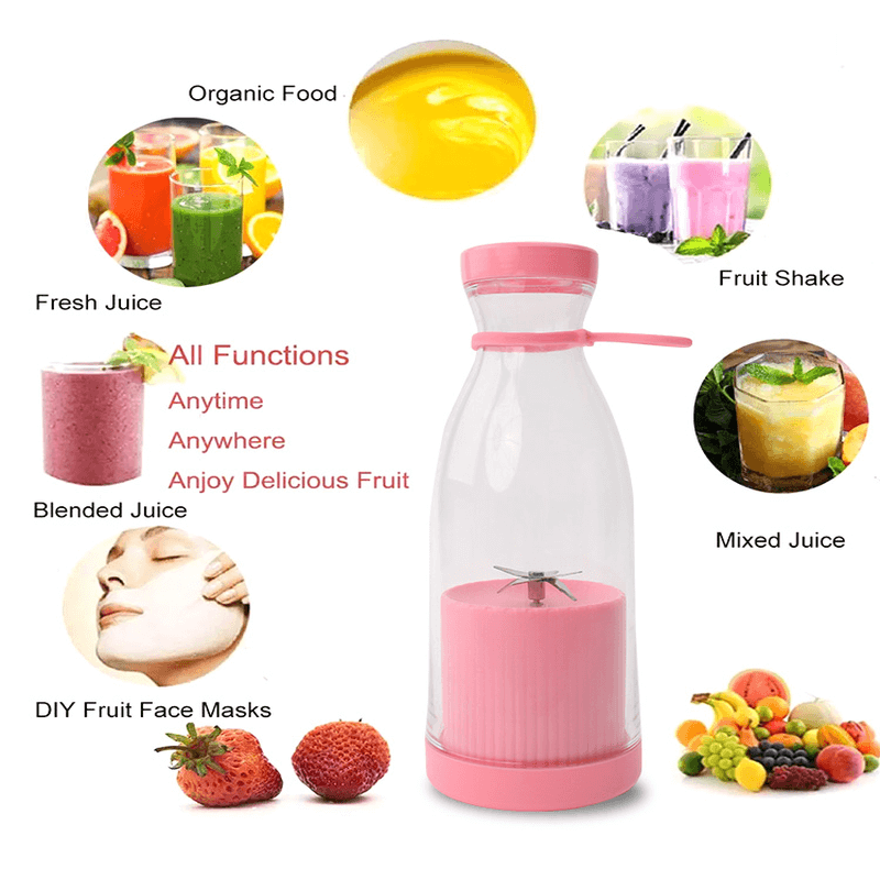 Usb rechargeable mini blender shakes and juicer