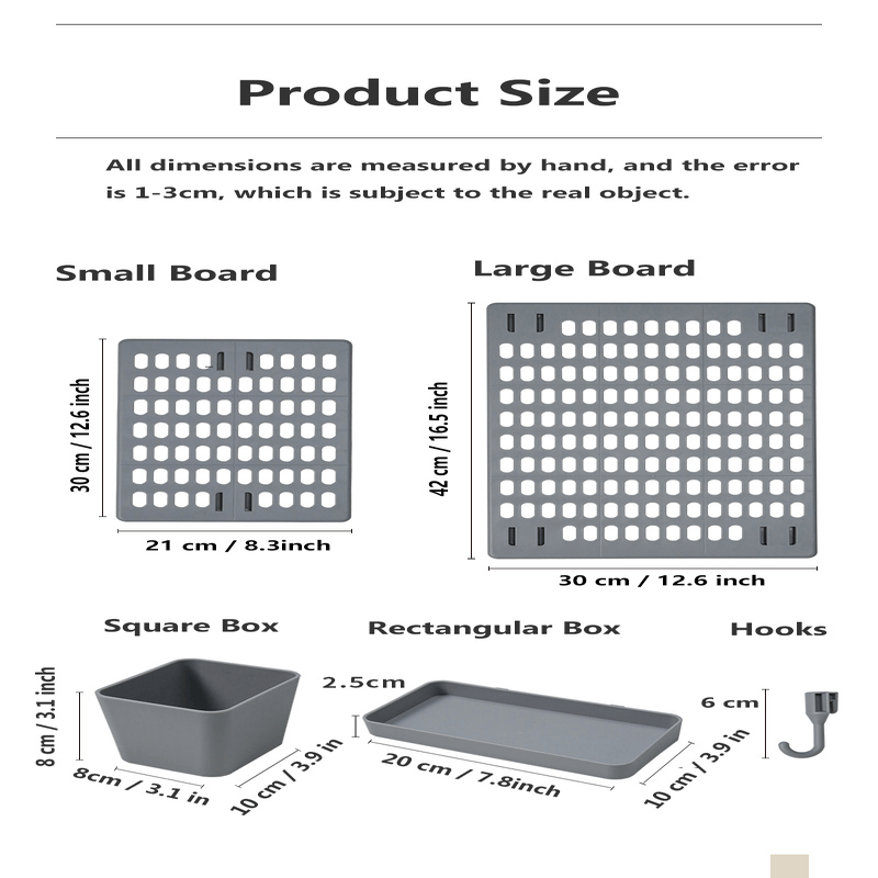 Room kitchen decor hole board wall shelf hooks