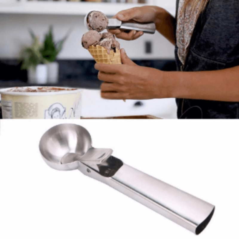 Stainless steel ice cream scoop