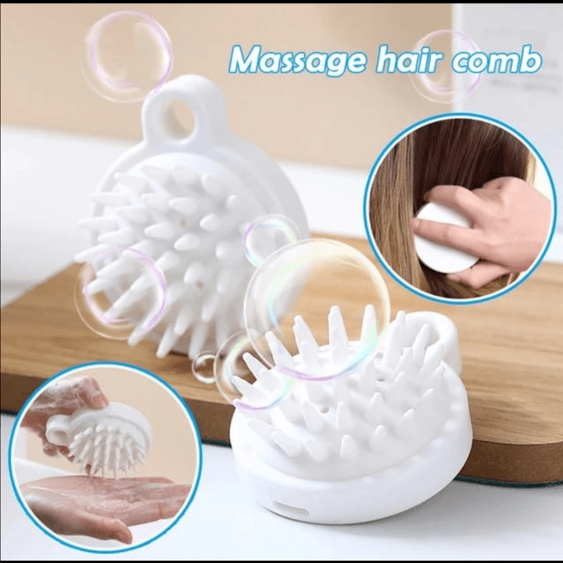 Pair of scalp massager shampoo brush stress remover
