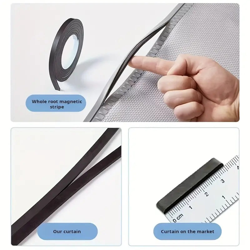 Magnetic Self Priming Mosquito Proof Screen Door