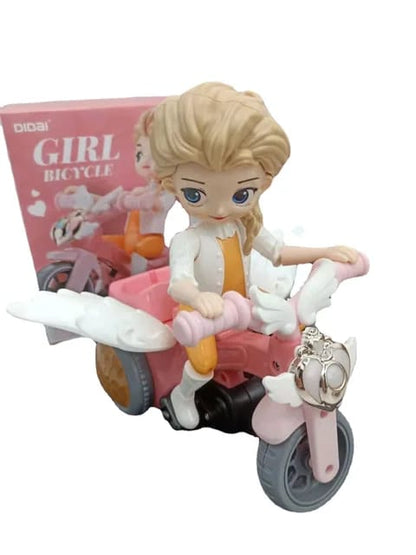 girl bicycle doll with light sound