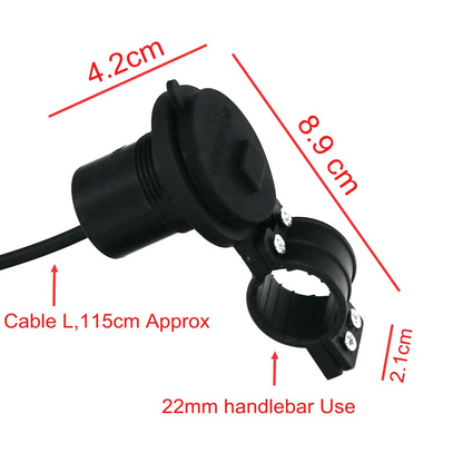 Motorcycle electric bicycle handlebar waterproof phone charger