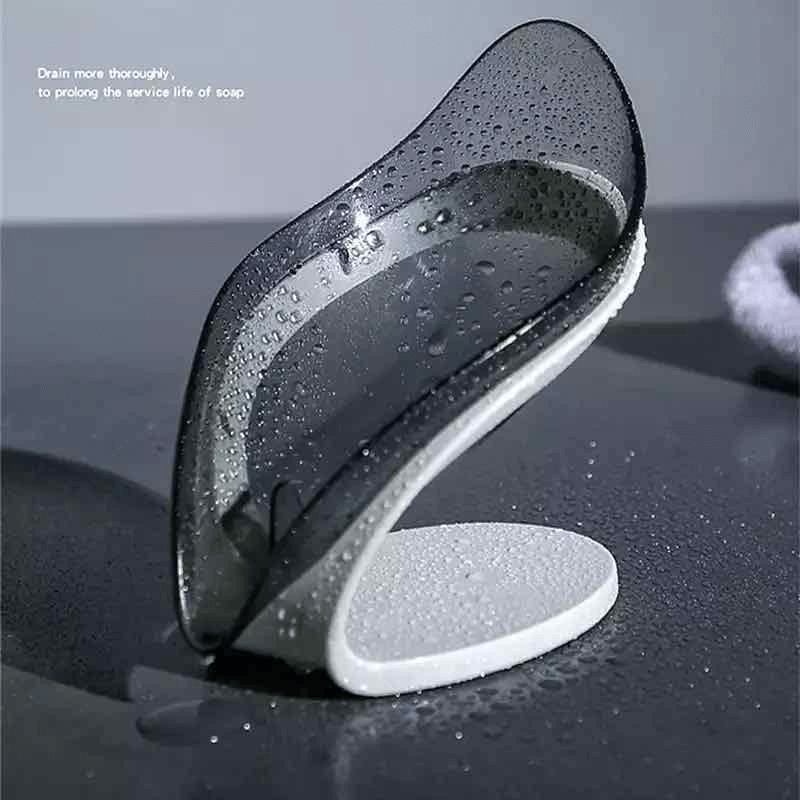 Leaf shaped soap holder
