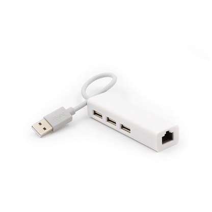 Usb ethernet 3 port usb hub lan network card to ethernet adapter