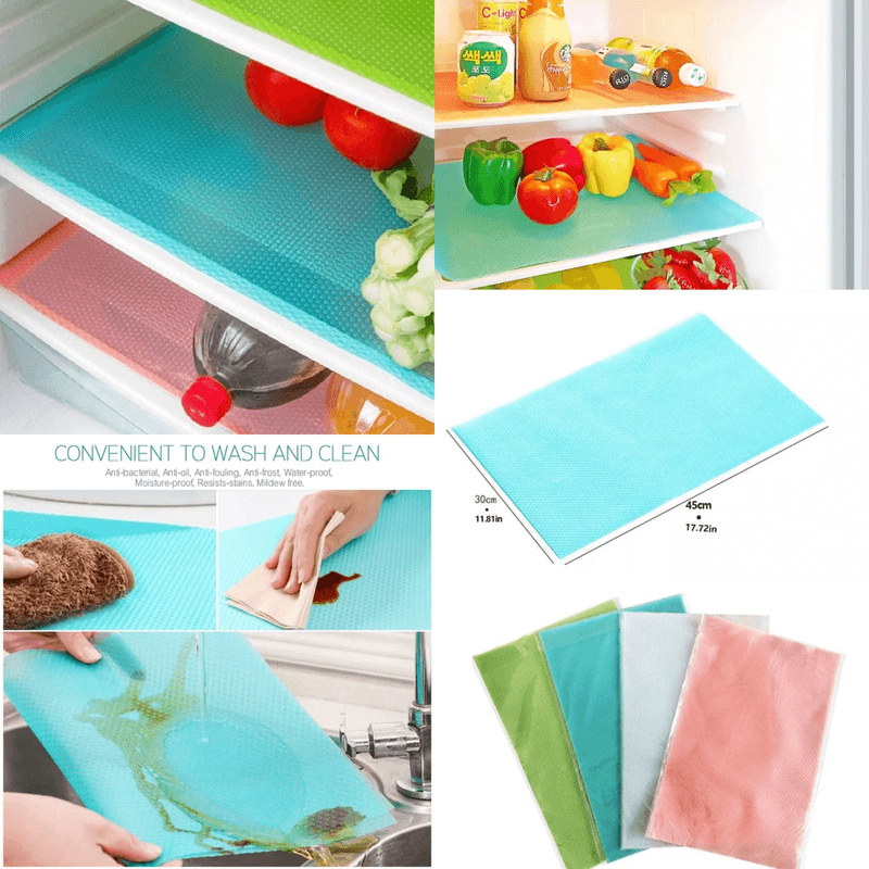 Anti-slip fridge mat pack of 4