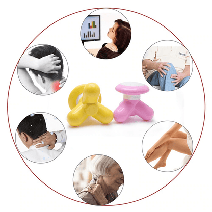 Mini portable massager handled full body massage relaxation