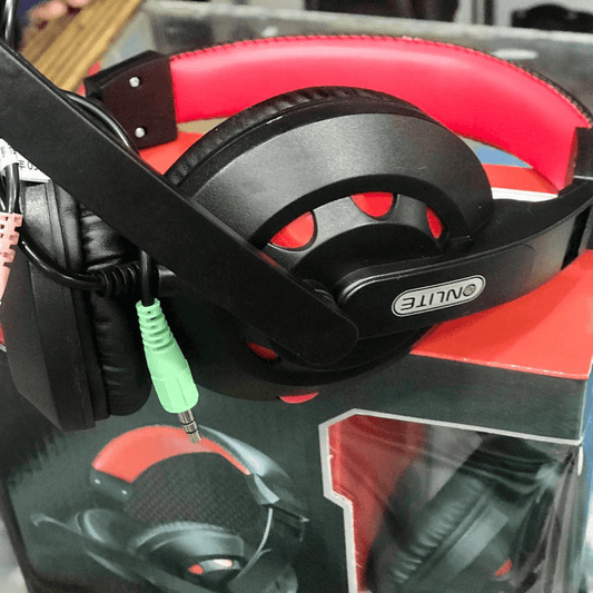 A5 computer stereo headphone dual pin wire headset with stick mic