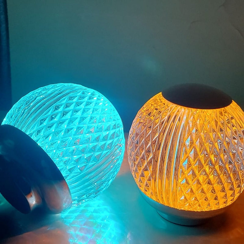 Glass round rgb lamp