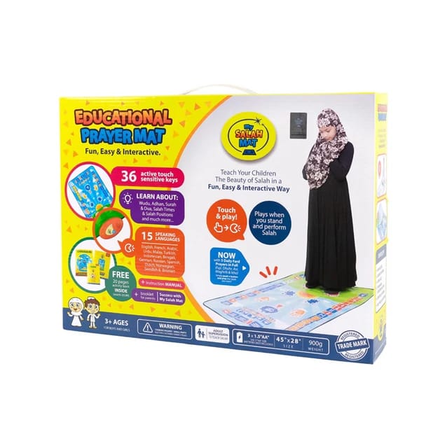 Kids muslim prayer rug big size