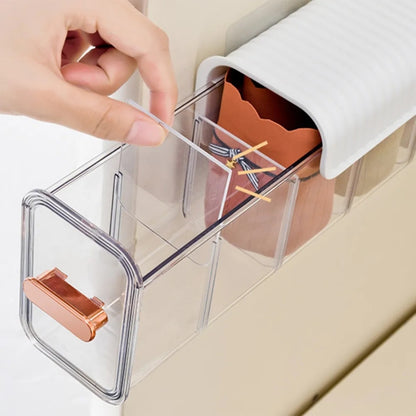 Wall mounted storage box underwear panties organizer