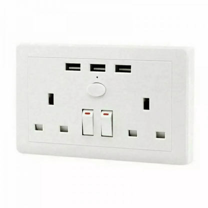 Wall socket with usb port