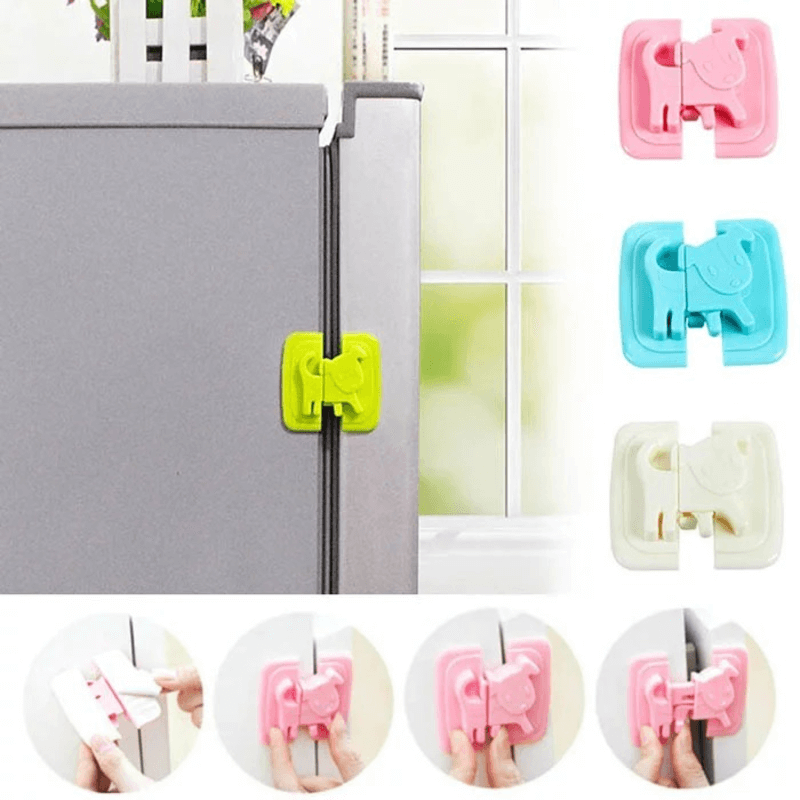 4 pcs of baby safety locks for kitchen storage doors