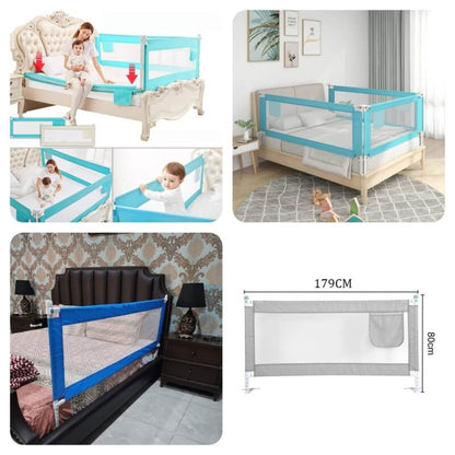 Child bed safety barrier
