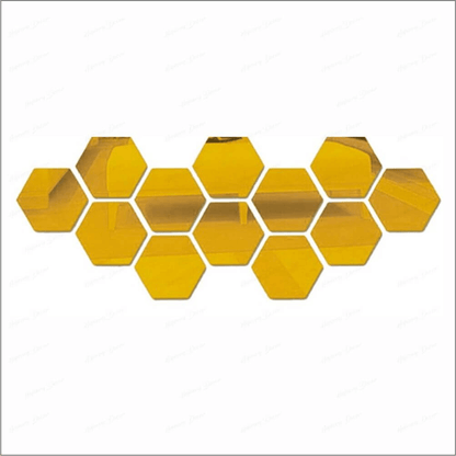 12 pcs hexagon acrylic wall sticker