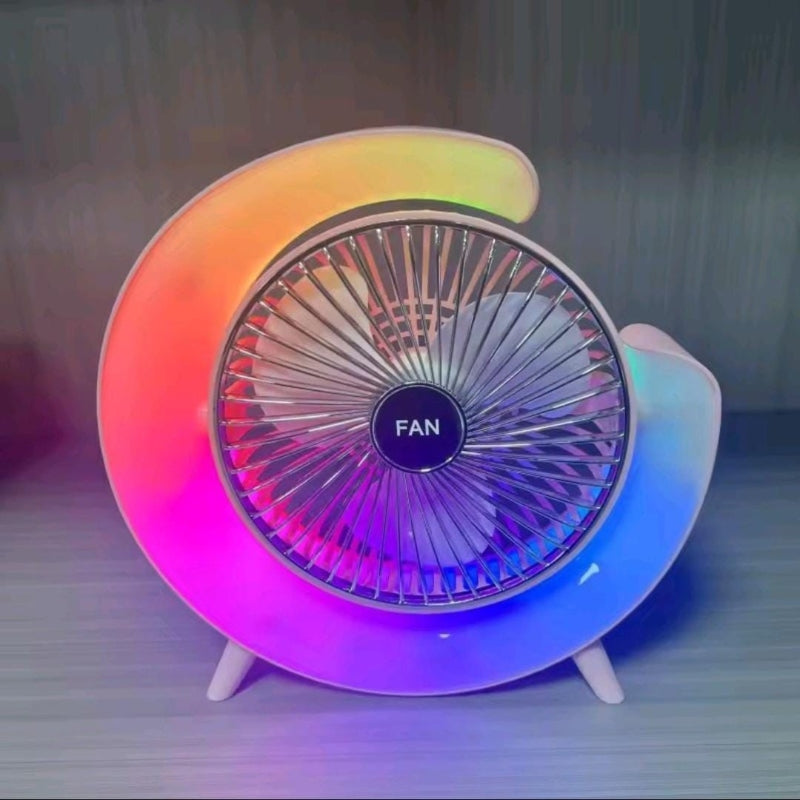 Desk Fans with LED Light