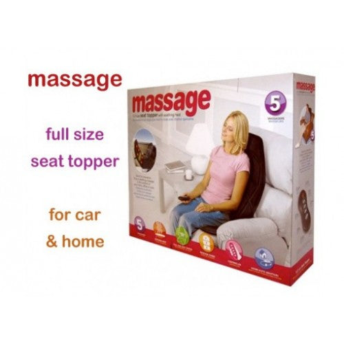 Full seat topper massage with soothing heat
