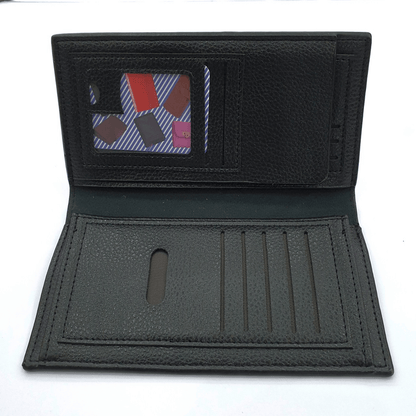 Luxury men utra-thin long wallet woven pattern