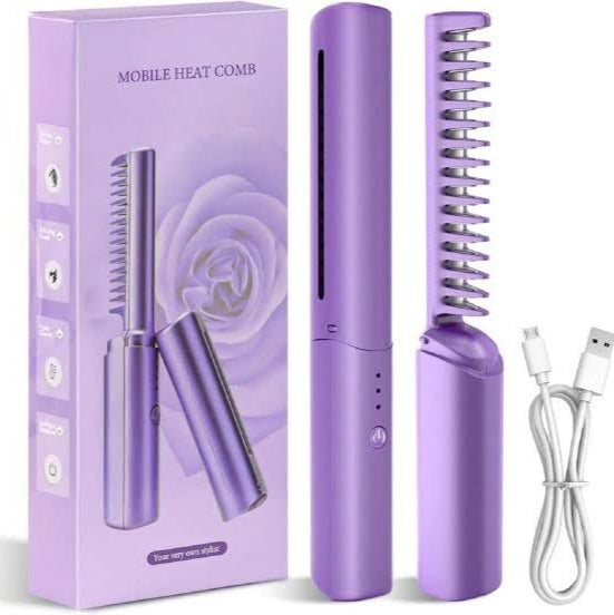 Wireless professional hair straightener curler 
