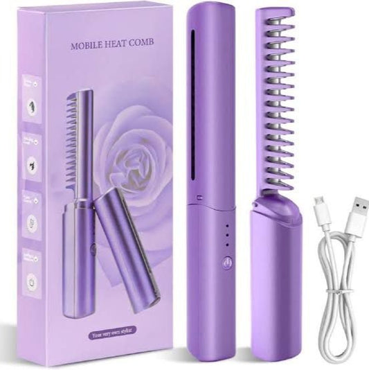Wireless professional hair straightener curler 