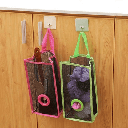 Hanging mesh disposable bag