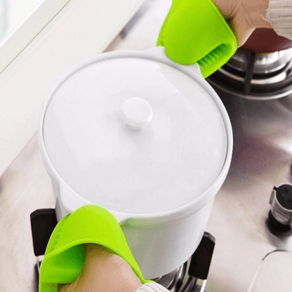 Silicone oven gloves heat resistant pack of 2