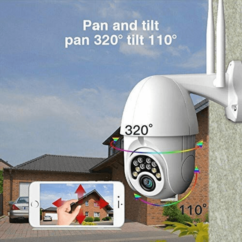 2mp outdoor/indoor ptz double antenna wifi camera