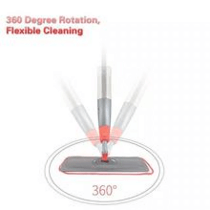 Self spray mop with micro fiber pad