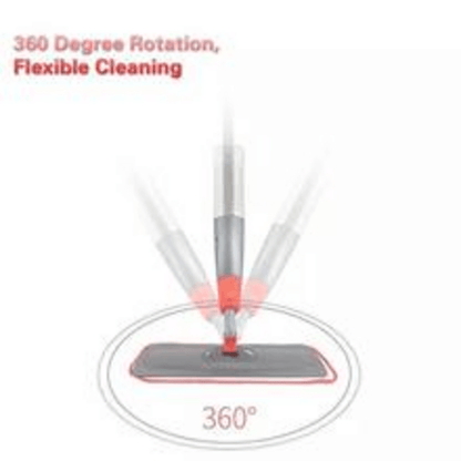 Self spray mop with micro fiber pad