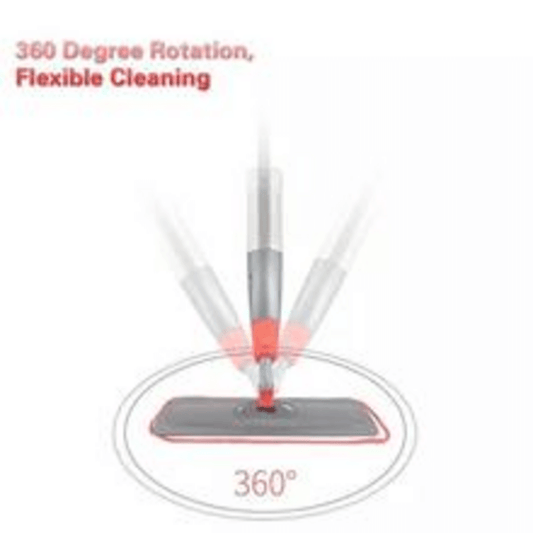 Self spray mop with micro fiber pad