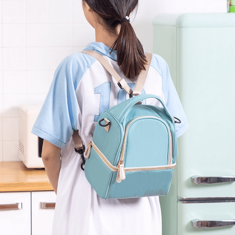 Double layer picnic camping food carrier bag