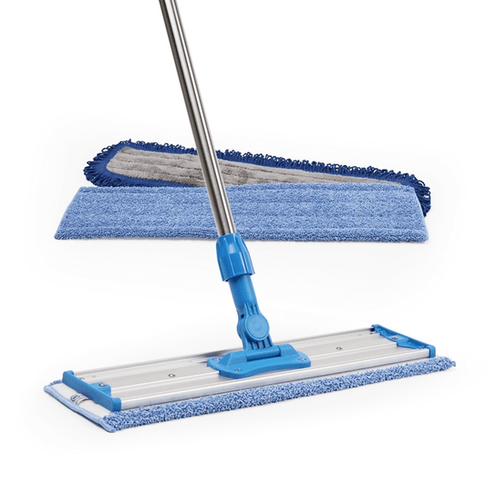 Spray mop hand free self wringing microfiber flat floor mop kit