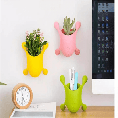 Wall-mounted window vases desk pen holders