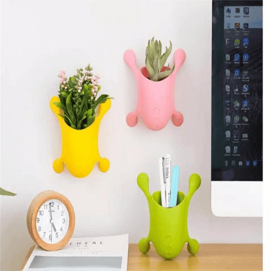 Wall-mounted window vases desk pen holders