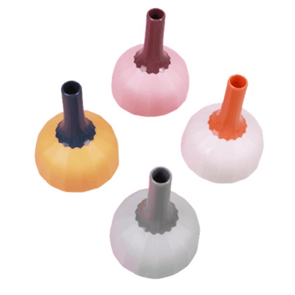 Silicone oil folding funnel