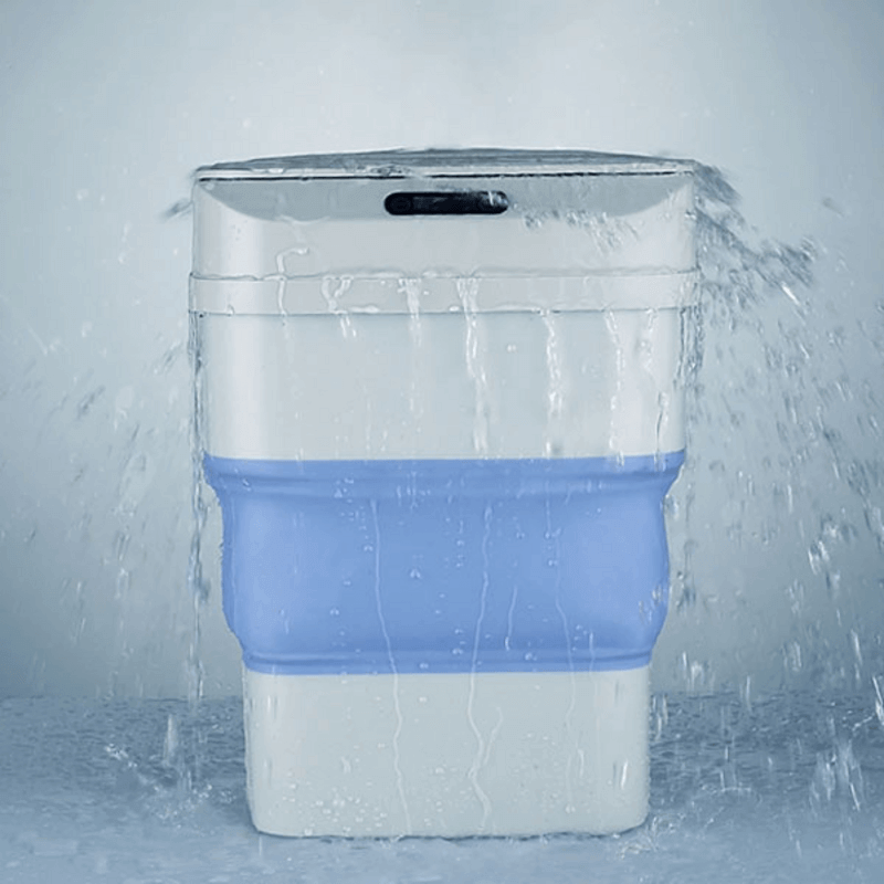 Smart sensor folding trash can dustbin