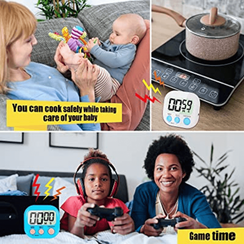 2-piece multi-function electronic timer