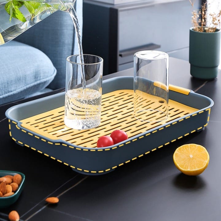 Rabbit Litter Box Double Layer Drain Tray